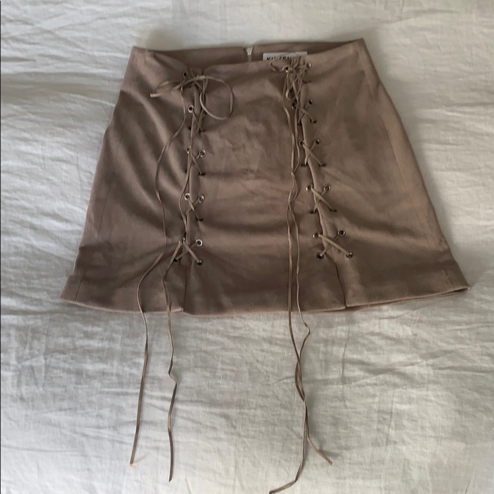 Kittenish Suede Skirt - size S